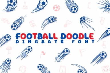 Football Doodle by Chonada — Dingbats Font — thumbnail 1