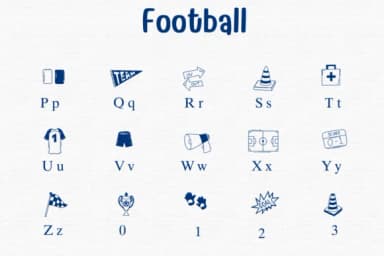 Football Doodle by Sontaya — Dingbats Font — thumbnail 3