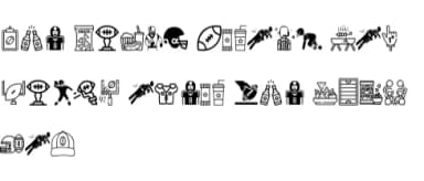 Football Doodle by Mary Kay's Magic — Dingbats Font — thumbnail 5