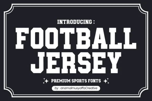 Football Jersey by anamalmusyaffaCreative — Slab Serif Font — preview 1