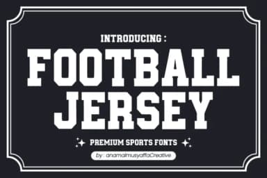 Football Jersey by anamalmusyaffaCreative — Slab Serif Font — thumbnail 1