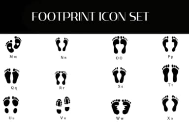 Footprint Icon Set by Heartcraft Atelier — Dingbats Font — thumbnail 3