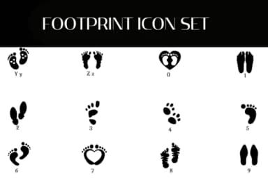 Footprint Icon Set by Heartcraft Atelier — Dingbats Font — thumbnail 4