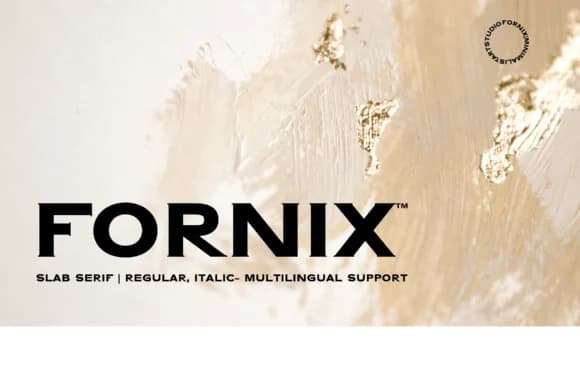 Fornix by Minimalistartstudio — Slab Serif Font