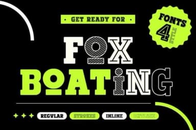 Fox Boating by Fox7 — Slab Serif Font — thumbnail 1