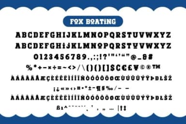 Fox Boating by Fox7 — Slab Serif Font — thumbnail 7