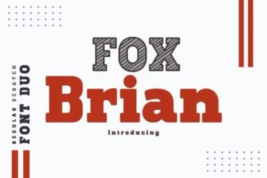 Fox Brian by Fox7 — Slab Serif Font — thumbnail 1