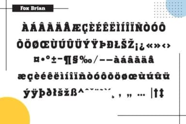 Fox Brian by Fox7 — Slab Serif Font — thumbnail 8