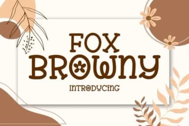Fox Browny by Fox7 — Slab Serif Font — thumbnail 1