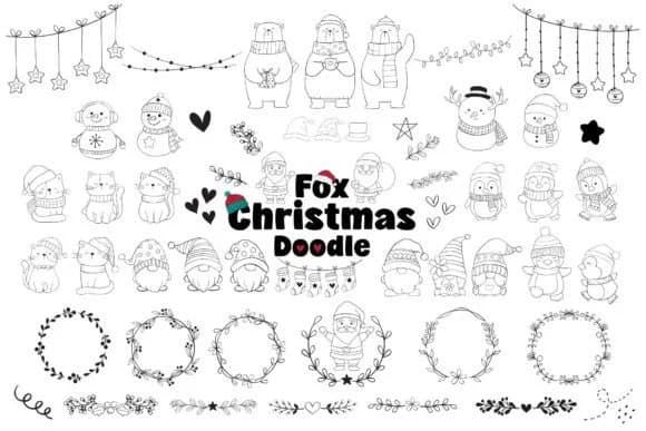 Fox Christmas Doodle by Fox7 — Dingbats Font