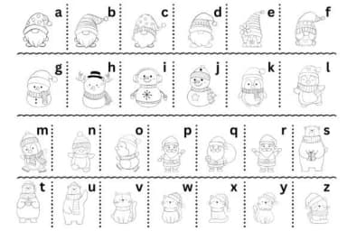 Fox Christmas Doodle by Fox7 — Dingbats Font — thumbnail 3