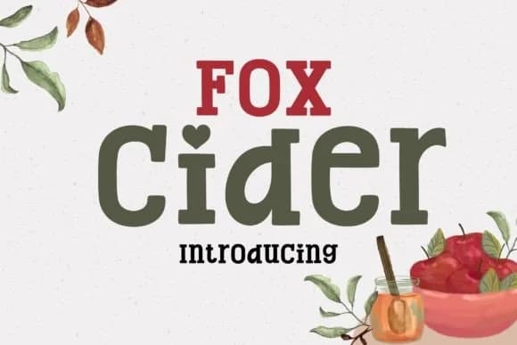 Fox Cider by Fox7 — Slab Serif Font