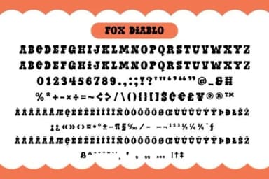 Fox Diablo by Fox7 — Slab Serif Font — thumbnail 6
