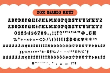 Fox Diablo by Fox7 — Slab Serif Font — thumbnail 7