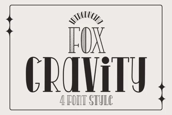 Fox Gravity by Fox7 — Slab Serif Font