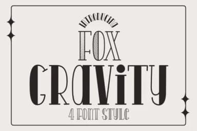 Fox Gravity by Fox7 — Slab Serif Font — thumbnail 1