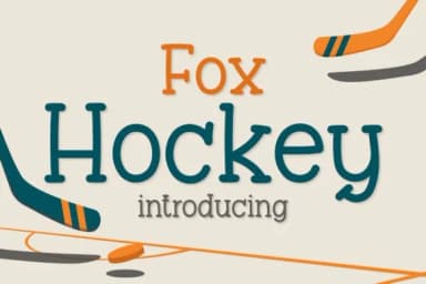 Fox Hockey by Fox7 — Slab Serif Font — thumbnail 1