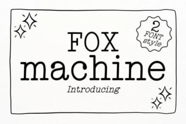 Fox Machine by Fox7 — Slab Serif Font — thumbnail 1