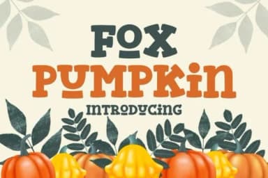 Fox Pumpkin by Fox7 — Slab Serif Font — thumbnail 1