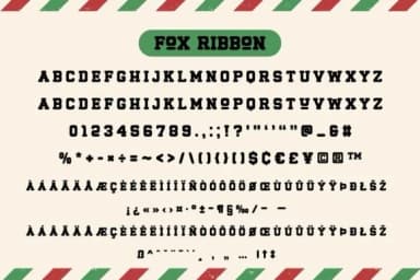 Fox Ribbon by Fox7 — Slab Serif Font — thumbnail 7