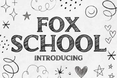 Fox School by Fox7 — Slab Serif Font — thumbnail 1