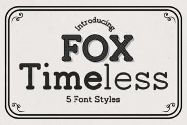Fox Timeless by Fox7 — Slab Serif Font — thumbnail 1