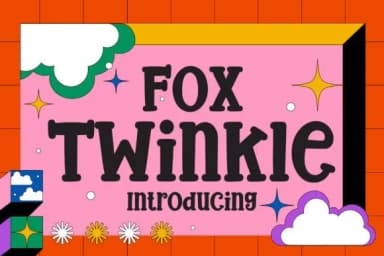 Fox Twinkle by Fox7 — Slab Serif Font — thumbnail 1