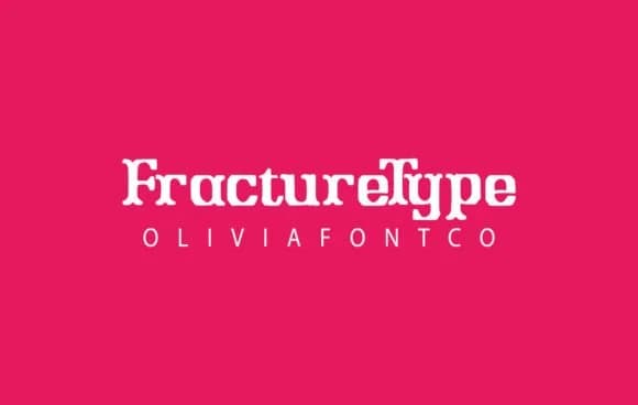 Fracturetype by OliviaFontCo — Slab Serif Font