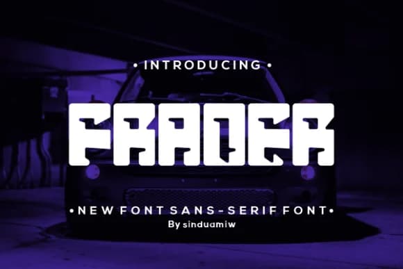 Frader by sinduamiw — Slab Serif Font