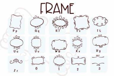Frame by Sirinart — Dingbats Font — thumbnail 3
