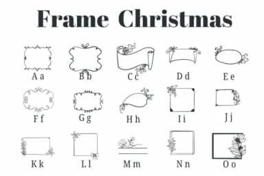Frame Christmas by Suphitchaya — Dingbats Font — thumbnail 2