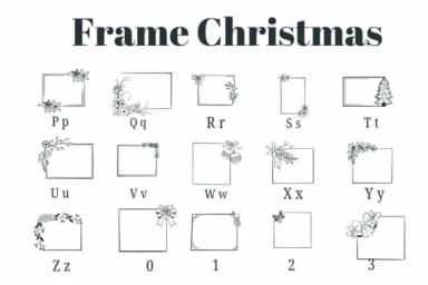 Frame Christmas by Suphitchaya — Dingbats Font — thumbnail 3