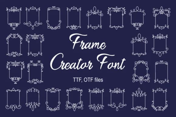 Frame Creator by Digital Typeface Studio — Dingbats Font