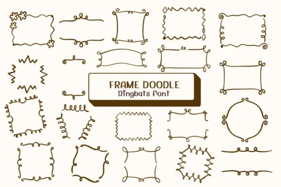 Frame Doodle by Ketsarin — Dingbats Font