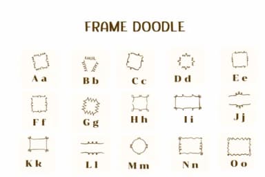 Frame Doodle by Ketsarin — Dingbats Font — thumbnail 2