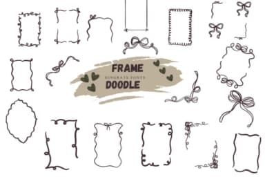 Frame Doodle by Suphitchaya — Dingbats Font — thumbnail 1