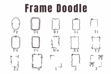 Frame Doodle by Suphitchaya — Dingbats Font — thumbnail 3