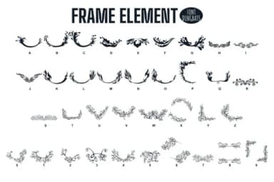 Frame Element by onoborgol — Dingbats Font — thumbnail 2