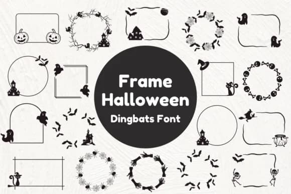 Frame Halloween by Nun Sukhwan — Dingbats Font
