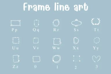 Frame Line Art by Sontaya — Dingbats Font — thumbnail 3