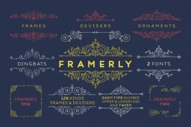 Framerly by Kelik - 7NTypes — Dingbats Font — thumbnail 1
