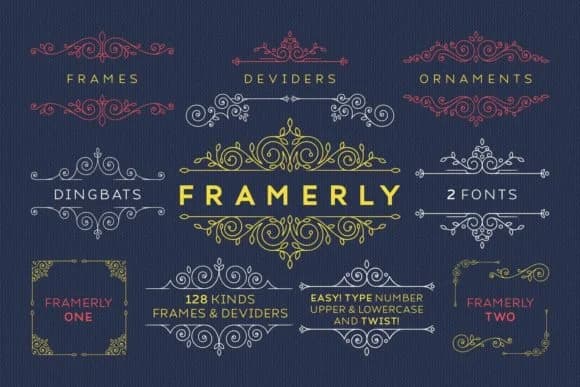 Framerly by Kelik - 7NTypes — Dingbats Font