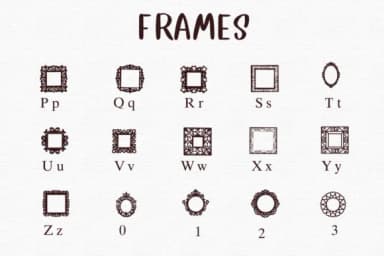 Frames by Nongyao — Dingbats Font — thumbnail 3