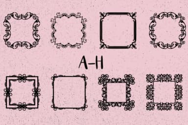 Frames Creator 1.0 by Minimalistartstudio — Dingbats Font — thumbnail 2