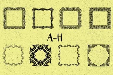 Frames Creator 2.0 by Minimalistartstudio — Dingbats Font — thumbnail 2