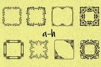 Frames Creator 2.0 by Minimalistartstudio — Dingbats Font — thumbnail 6