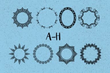 Frames Creator 3.0 by Minimalistartstudio — Dingbats Font — thumbnail 2