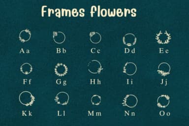 Frames Flowers by Sontaya — Dingbats Font — thumbnail 2