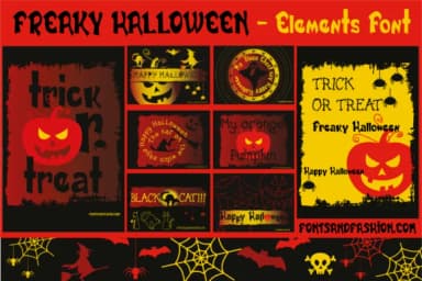 Freaky Halloween by Fontsandfashion — Dingbats Font — thumbnail 1