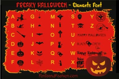 Freaky Halloween by Fontsandfashion — Dingbats Font — thumbnail 2